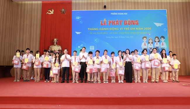 Phường Hoàng Mai phát động Tháng hành động Vì trẻ em năm 2026- Ảnh 4.