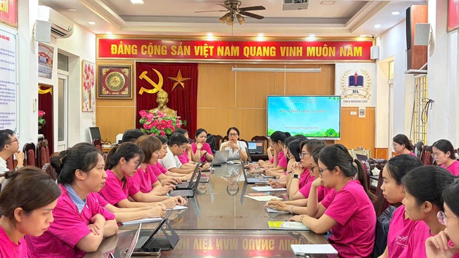 Hơn 91% học sinh THCS phường Hoàng Liệt đỗ vào
các trường công lập- Ảnh 1.