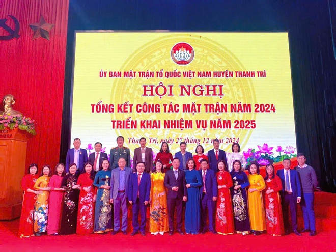 Huyện Thanh Trì tổng kết công tác Mặt trận năm 2024, triển khai nhiệm vụ năm 2025- Ảnh 3.
