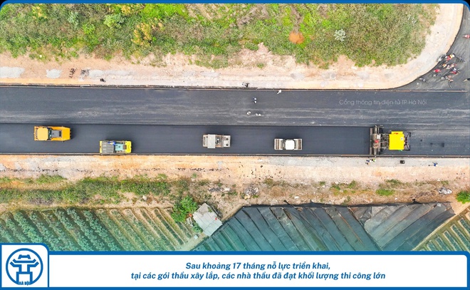 Ghi nhận tiến độ Dự án đầu tư xây dựng đường Vành đai 4 – Vùng Thủ đô Hà Nội những ngày cuối năm 2024- Ảnh 4.