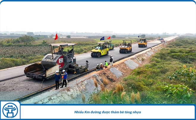 Ghi nhận tiến độ Dự án đầu tư xây dựng đường Vành đai 4 – Vùng Thủ đô Hà Nội những ngày cuối năm 2024- Ảnh 2.