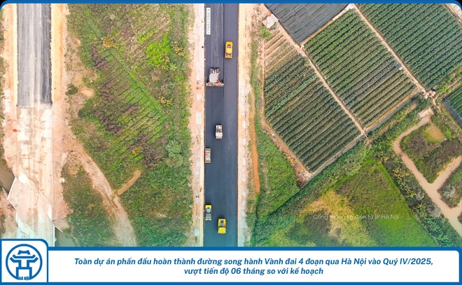 Ghi nhận tiến độ Dự án đầu tư xây dựng đường Vành đai 4 – Vùng Thủ đô Hà Nội những ngày cuối năm 2024- Ảnh 7.