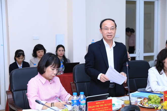 Phó Chủ tịch UBND Thành phố Vũ Thu Hà làm việc với Trường Cao đẳng Công nghệ cao Hà Nội- Ảnh 9.