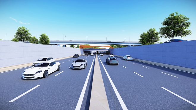 Khởi công xây dựng hầm chui tại nút giao Cổ Linh, chào mừng  71 năm Ngày Giải phóng Thủ đô- Ảnh 5.