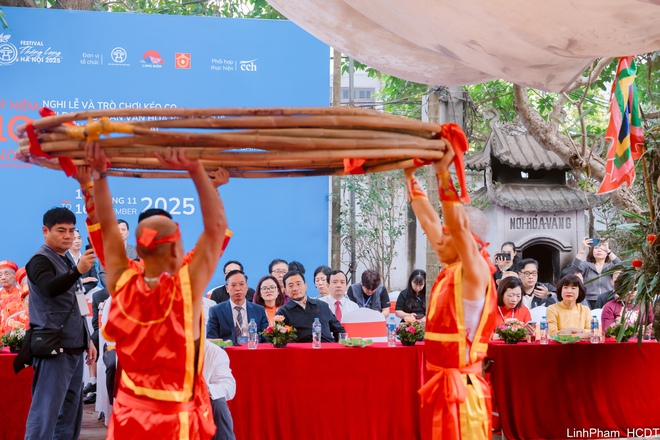 Giao lưu trình diễn Nghi lễ và trò chơi Kéo co - Di sản văn hóa phi vật thể đại diện của nhân loại- Ảnh 3.