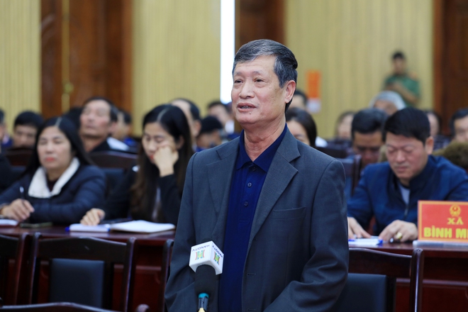 Chủ tịch HĐND Thành phố Phùng Thị Hồng Hà tiếp xúc cử tri các xã: Thanh Oai, Bình Minh, Tam Hưng, Dân Hòa- Ảnh 4.