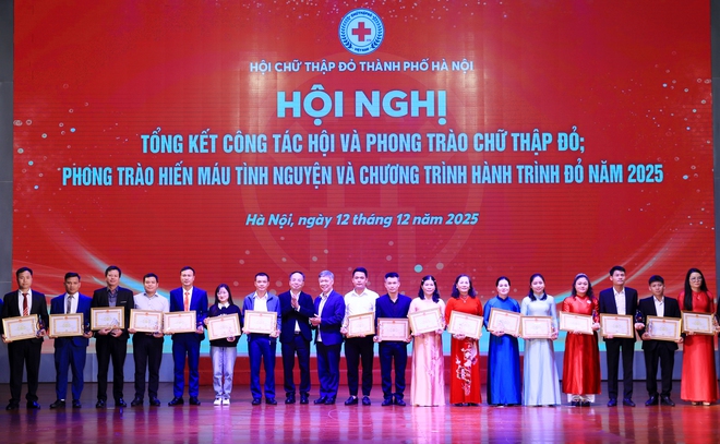 Hội Chữ thập đỏ thành phố Hà Nội tổ chức hội nghị Tổng kết công tác hội năm 2025- Ảnh 4.
