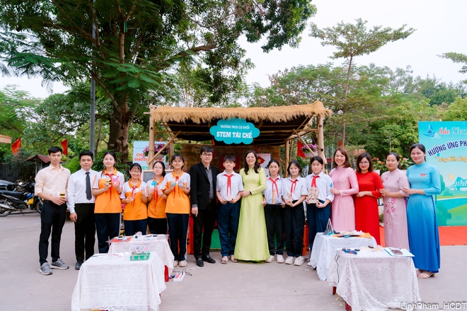 Phường Long Biên lan tỏa mạnh mẽ phong trào “Sáng - Xanh - Sạch - Đẹp” tại Trường THCS Cự Khối- Ảnh 4.