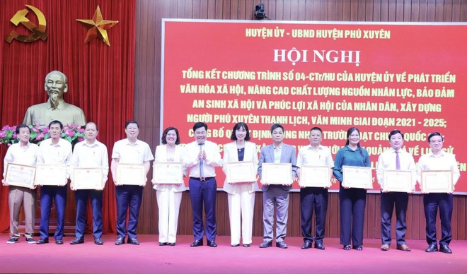 Phú Xuyên: Phát triển văn hóa - xã hội gắn với xây dựng nông thôn mới kiểu mẫu- Ảnh 4.