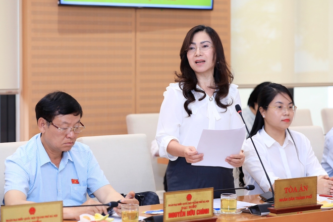 Đoàn đại biểu Quốc hội thành phố Hà Nội làm việc với các cơ quan trước kỳ họp thứ chín, Quốc hội khóa XV- Ảnh 5.