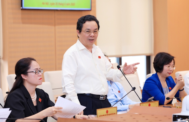 Đoàn đại biểu Quốc hội thành phố Hà Nội làm việc với các cơ quan trước kỳ họp thứ chín, Quốc hội khóa XV- Ảnh 4.