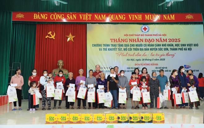 Hội Chữ thập đỏ Hà Nội tiếp nối hành trình nhân ái tại huyện Sóc Sơn- Ảnh 2.