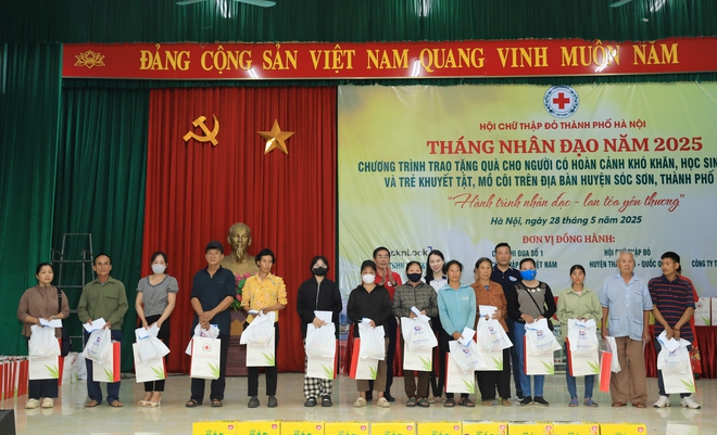 Hội Chữ thập đỏ Hà Nội tiếp nối hành trình nhân ái tại huyện Sóc Sơn- Ảnh 3.