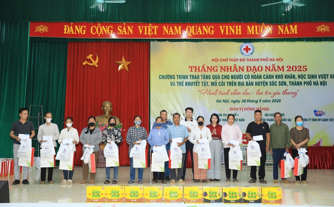 Hội Chữ thập đỏ Hà Nội tiếp nối hành trình nhân ái tại huyện Sóc Sơn- Ảnh 4.