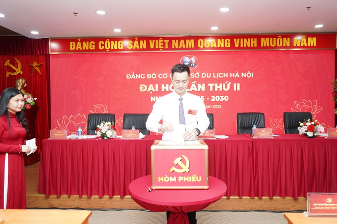 Đại hội Đảng bộ Sở Du lịch Hà Nội lần thứ II, nhiệm kỳ 2025 - 2030 thành công tốt đẹp- Ảnh 8.