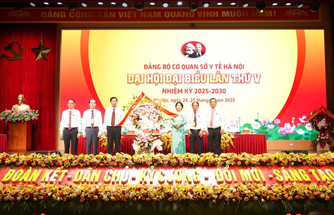 Đại hội Đảng bộ cơ quan Sở Y tế Hà Nội lần thứ V, nhiệm kỳ 2025-2030- Ảnh 4.
