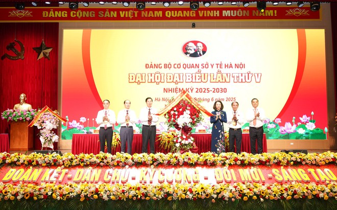 Đại hội Đảng bộ cơ quan Sở Y tế Hà Nội lần thứ V, nhiệm kỳ 2025-2030- Ảnh 5.