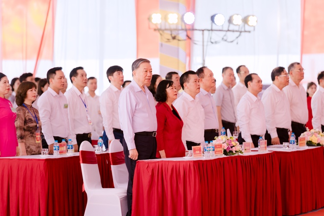 Tổng Bí thư Tô Lâm dự Lễ khởi công xây dựng đền thờ Đức vua Ngô Quyền- Ảnh 1.