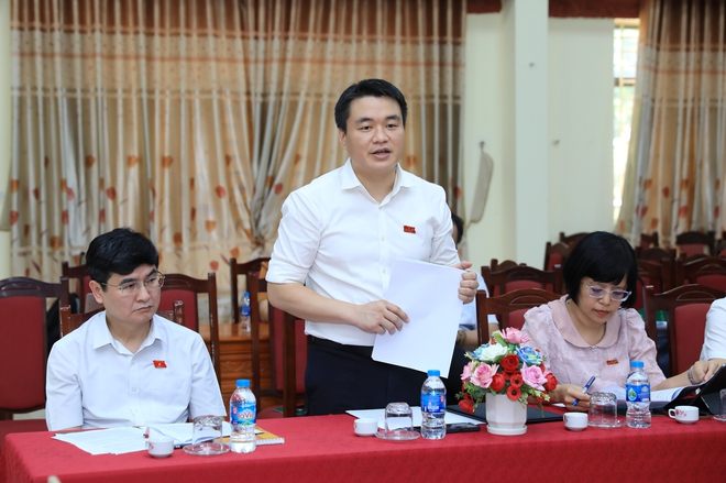 HĐND thành phố Hà Nội khảo sát về tổ chức hoạt động của HĐND xã Minh Châu- Ảnh 3.