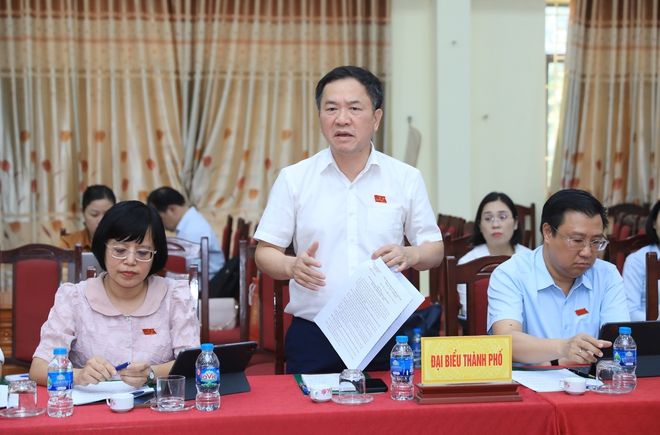 HĐND thành phố Hà Nội khảo sát về tổ chức hoạt động của HĐND xã Minh Châu- Ảnh 5.