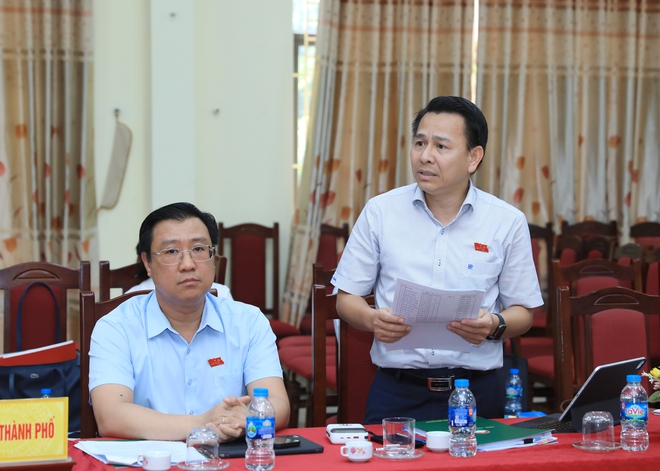 HĐND thành phố Hà Nội khảo sát về tổ chức hoạt động của HĐND xã Minh Châu- Ảnh 6.