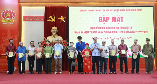 Phường Vĩnh Hưng: Tri ân thế hệ cha anh, thêm trân quý giá trị hòa bình- Ảnh 6.