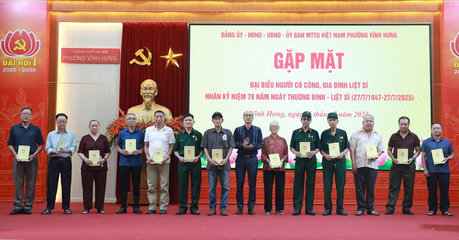 Phường Vĩnh Hưng: Tri ân thế hệ cha anh, thêm trân quý giá trị hòa bình- Ảnh 7.
