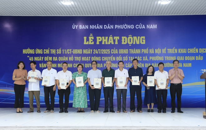 Chuyển đổi số đến từng ngõ, gõ từng nhà: Phường Cửa Nam khởi động chiến dịch 45 ngày đêm cao điểm- Ảnh 3.