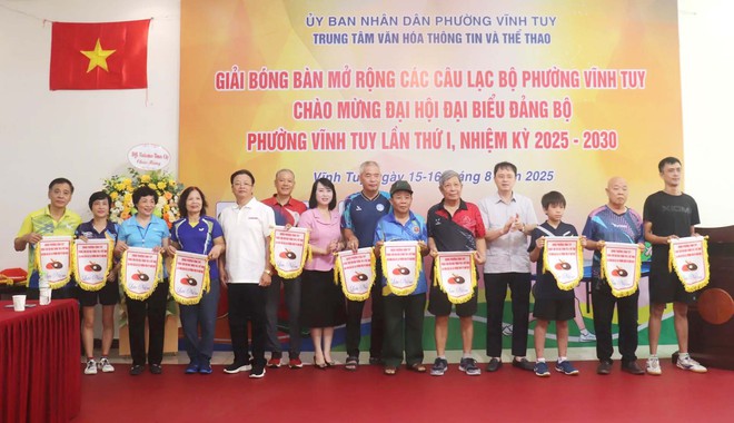Phường Vĩnh Tuy: Sôi nổi chùm hoạt động thể thao chào mừng Đại hội đại biểu Đảng bộ phường lần thứ I- Ảnh 6.