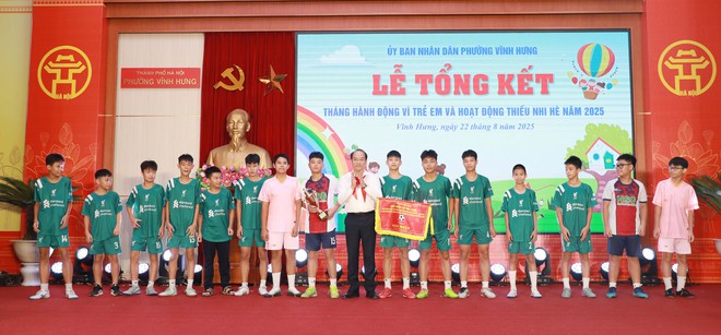 Phường Vĩnh Hưng: Tạo môi trường sống an toàn, thân thiện để trẻ em phát triển toàn diện- Ảnh 3.