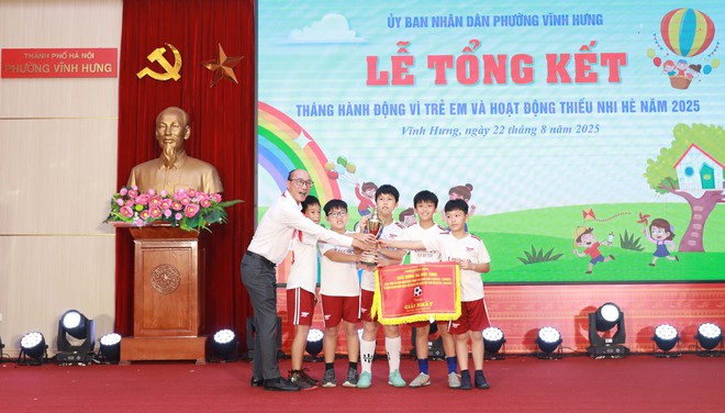 Phường Vĩnh Hưng: Tạo môi trường sống an toàn, thân thiện để trẻ em phát triển toàn diện- Ảnh 4.