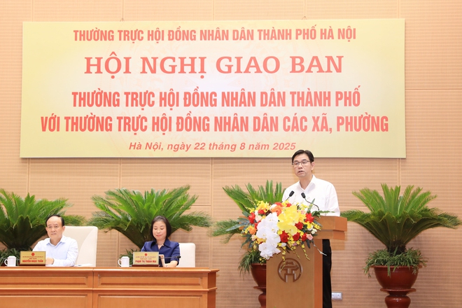 Thường trực HĐND Thành phố giao ban với Thường trực HĐND các xã, phường- Ảnh 5.