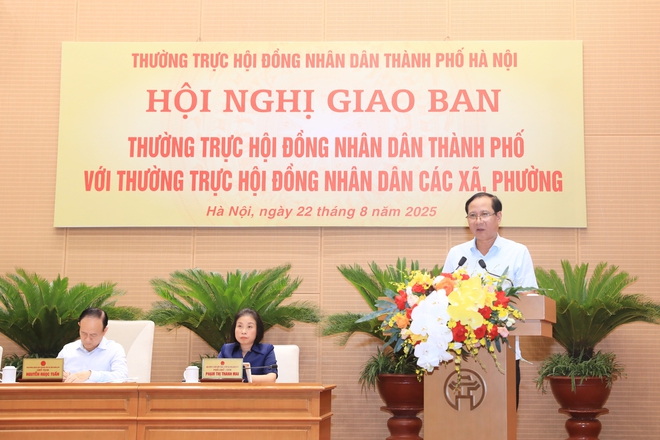 Thường trực HĐND Thành phố giao ban với Thường trực HĐND các xã, phường- Ảnh 6.