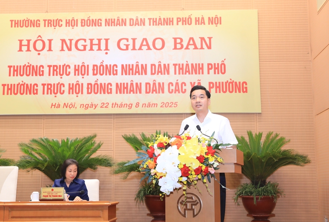 Thường trực HĐND Thành phố giao ban với Thường trực HĐND các xã, phường- Ảnh 8.