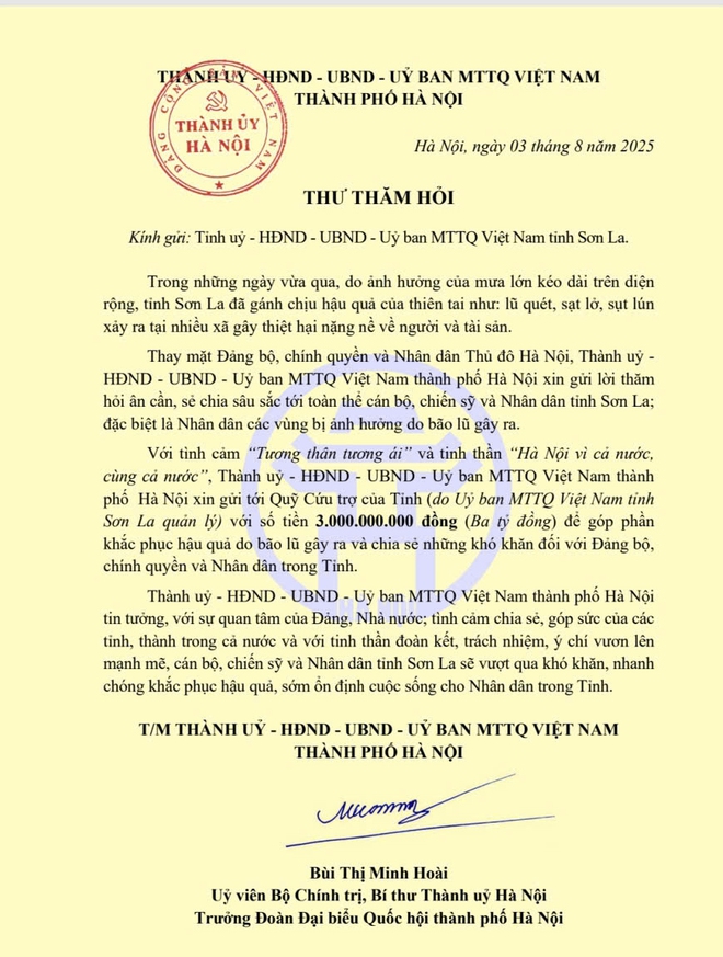 Hà Nội hỗ trợ 8 tỷ đồng giúp nhân dân tỉnh Điện Biên, Sơn La khắc phục hậu quả thiên tai- Ảnh 2.