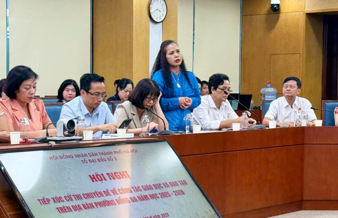 Đại biểu HĐND Thành phố tiếp xúc cử tri chuyên đề về giáo dục với cử tri phường Đống Đa- Ảnh 3.