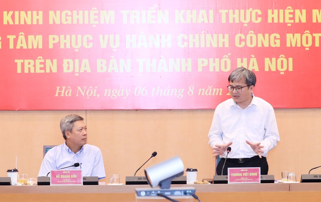 Hà Nội và Đà Nẵng trao đổi kinh nghiệm triển khai mô hình Trung tâm Phục vụ hành chính công một cấp- Ảnh 5. Hà Nội và Đà Nẵng trao đổi kinh nghiệm triển khai mô hình Trung tâm Phục vụ hành chính công một cấp- Ảnh 5.