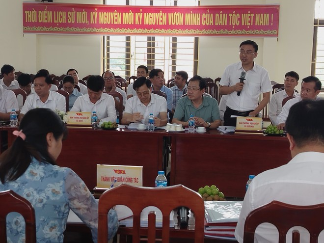 Đoàn công tác Thành ủy Hà Nội kiểm tra công tác chuẩn bị đại hội tại 12 xã- Ảnh 2.