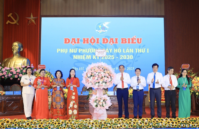 Đại hội Đại biểu Phụ nữ phường Tây Hồ lần thứ I thành công tốt đẹp- Ảnh 4.