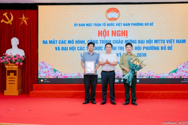 Phường Bồ Đề ra mắt các mô hình chào mừng Đại hội Mặt trận Tổ quốc- Ảnh 3.