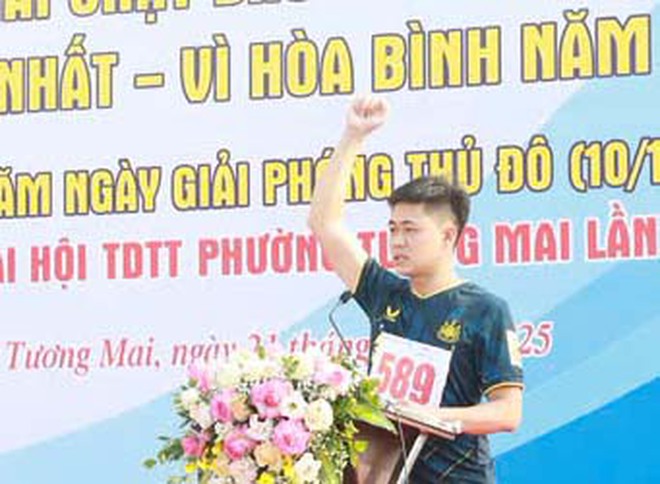 Phường Tương Mai: Hơn 400 vận động viên tranh tài Chung kết Giải chạy Báo Hànộimới lần thứ I - Vì hòa bình năm 2025- Ảnh 4.