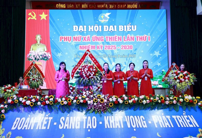 Đại hội Phụ nữ xã Ứng Thiên: Chuyển đổi số, xây dựng hình ảnh phụ nữ Thủ đô hiện đại- Ảnh 1.