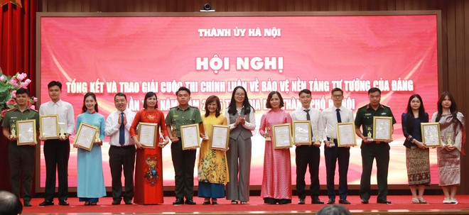 Trao giải Cuộc thi chính luận bảo vệ nền tảng tư tưởng của Đảng lần thứ Năm- Ảnh 9.