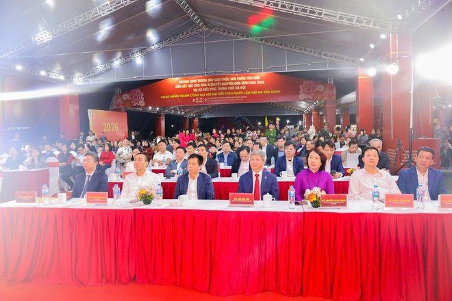 Khai mạc không gian trưng bày sản phẩm thương mại tiêu biểu, gắn với Hội chợ hoa Xuân Bính Ngọ xã Kiều Phú- Ảnh 2.