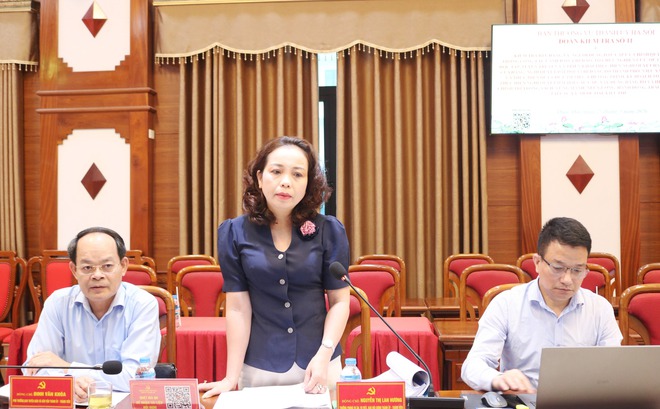 Đoàn kiểm tra số 11 Ban Thường vụ Thành ủy làm việc tại Quốc Oai và Kiều Phú về triển khai nghị quyết của Đảng- Ảnh 8.