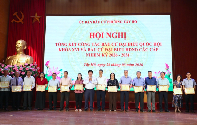 Tây Hồ tổng kết công tác bầu cử Đại biểu Quốc hội khóa XVI và đại biểu HĐND các cấp- Ảnh 5.