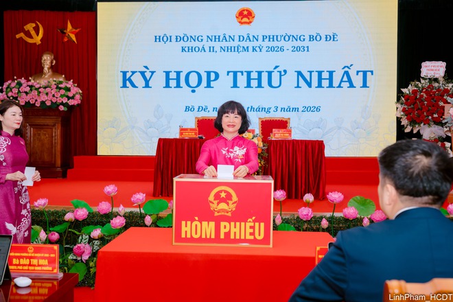 HĐND phường Bồ Đề bầu các chức danh chủ chốt nhiệm kỳ 2026-2031- Ảnh 6.