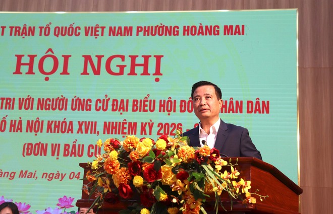 Ứng cử viên đại biểu HĐND thành phố Hà Nội - Đơn vị bầu cử số 8 vận động bầu cử tại 3 phường- Ảnh 7.