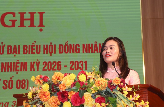 Ứng cử viên đại biểu HĐND thành phố Hà Nội - Đơn vị bầu cử số 8 vận động bầu cử tại 3 phường- Ảnh 9.
