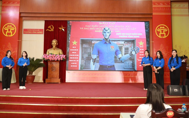 Phường Vĩnh Hưng: Khi người trẻ tìm hiểu pháp luật về bầu cử- Ảnh 5.